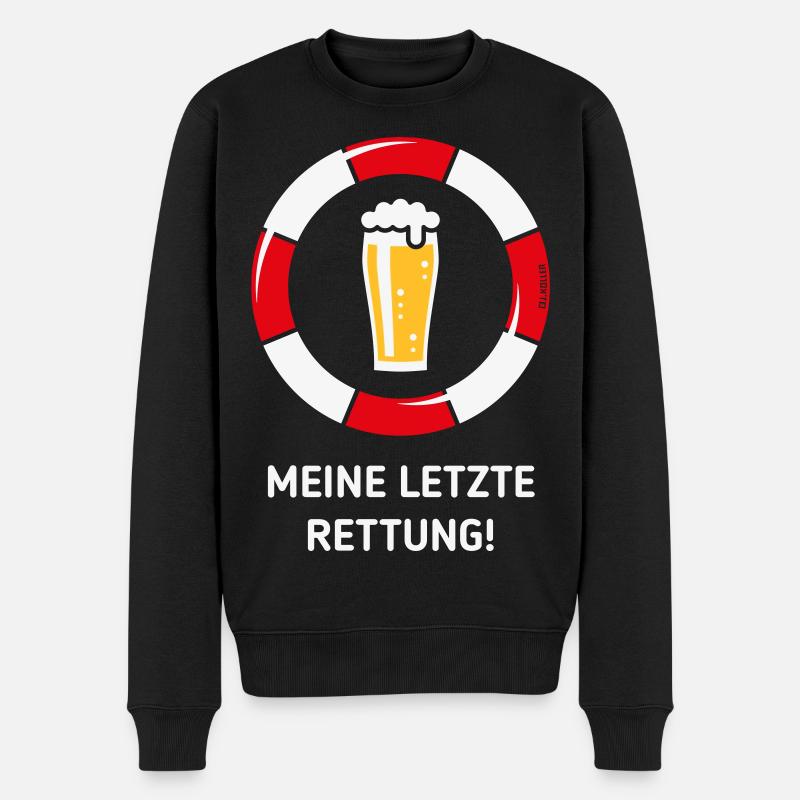 Mon dernier recours ! (Bière / Willibecher / NEG) - Pull Premium bio Homme - noir