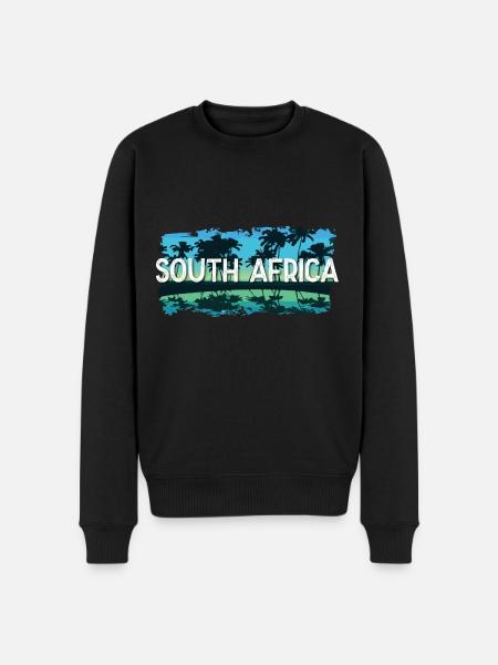 South Africa - Men's Premium Organic Jumper - black