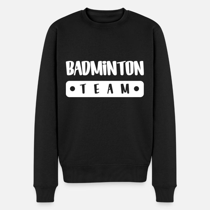 Équipe de badminton - Pull Premium bio Homme - noir