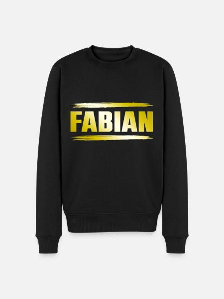 Fabian - Männer Premium Bio Pullover - Schwarz