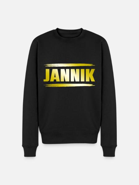 Jannik - Men's Premium Organic Jumper - black