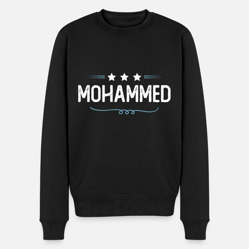 Mohammed - Männer Premium Bio Pullover - Schwarz