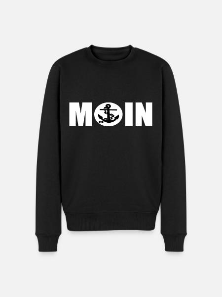 Moin - Männer Premium Bio Pullover - Schwarz