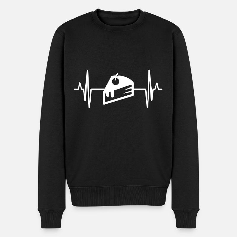 Kuchen käsekuchen Puls - Männer Premium Bio Pullover - Schwarz
