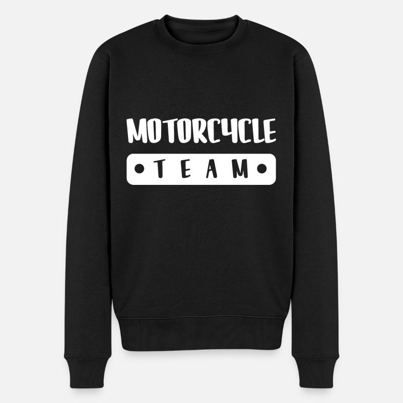 Équipe moto - Pull Premium bio Homme - noir