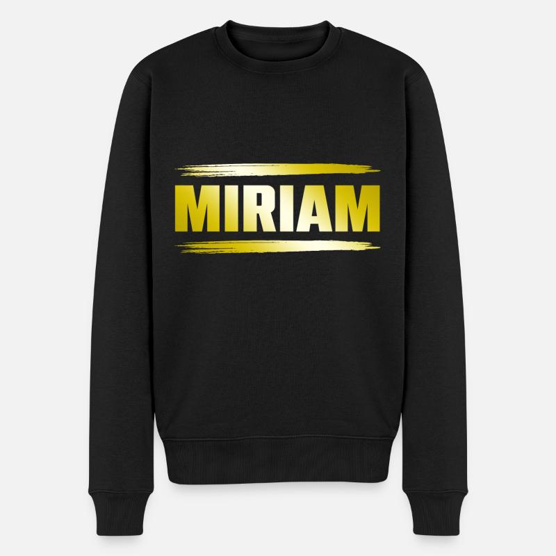 Miriam - Männer Premium Bio Pullover - Schwarz