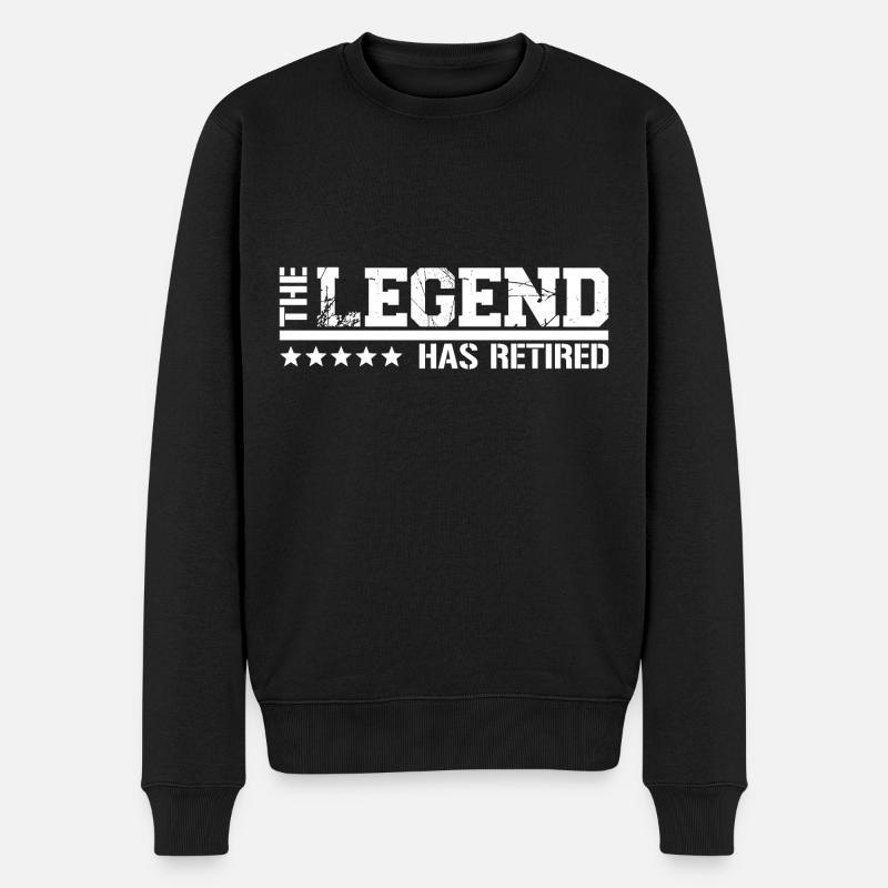 THE LEGEND HAS RETIRED - Men's Premium Organic Jumper - black