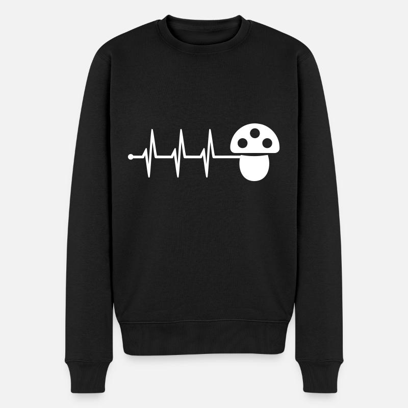 Pouls de champignon - Pull Premium bio Homme - noir