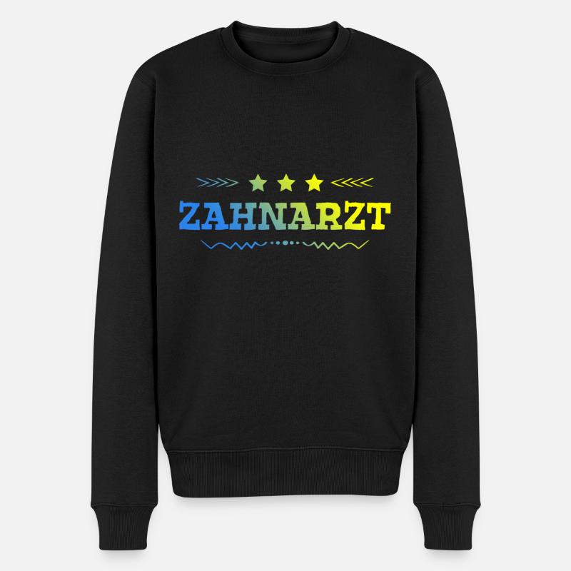 Zahnarzt Beruf - Männer Premium Bio Pullover - Schwarz