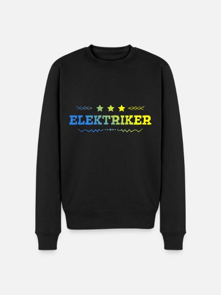 Elektriker Beruf - Männer Premium Bio Pullover - Schwarz