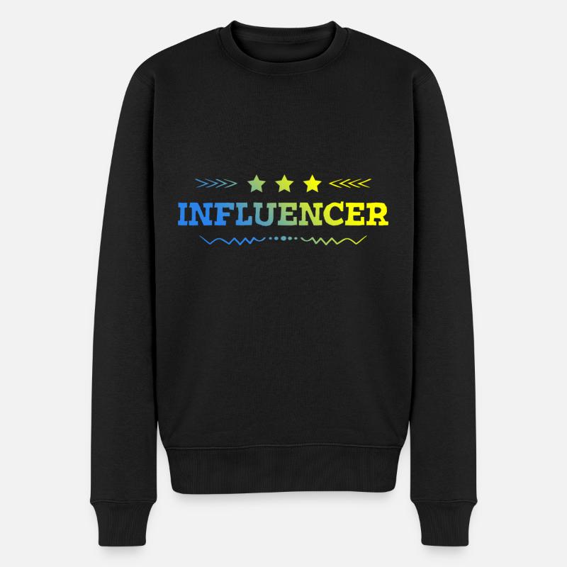 Influencer Beruf - Männer Premium Bio Pullover - Schwarz