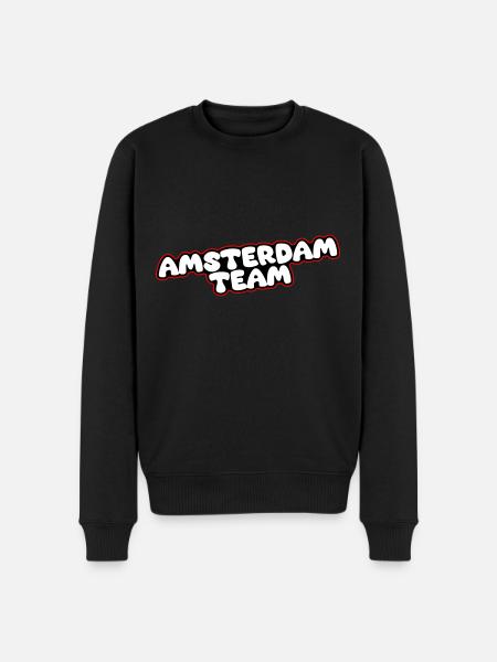 Amsterdam Team - Men's Premium Organic Jumper - black