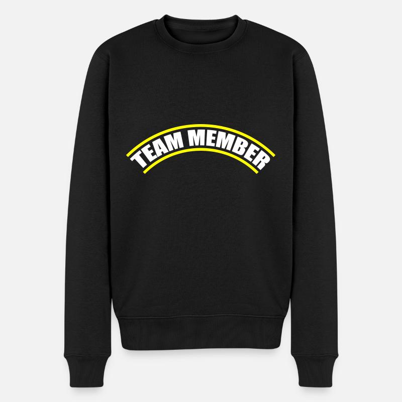 Team Mitglied - Männer Premium Bio Pullover - Schwarz