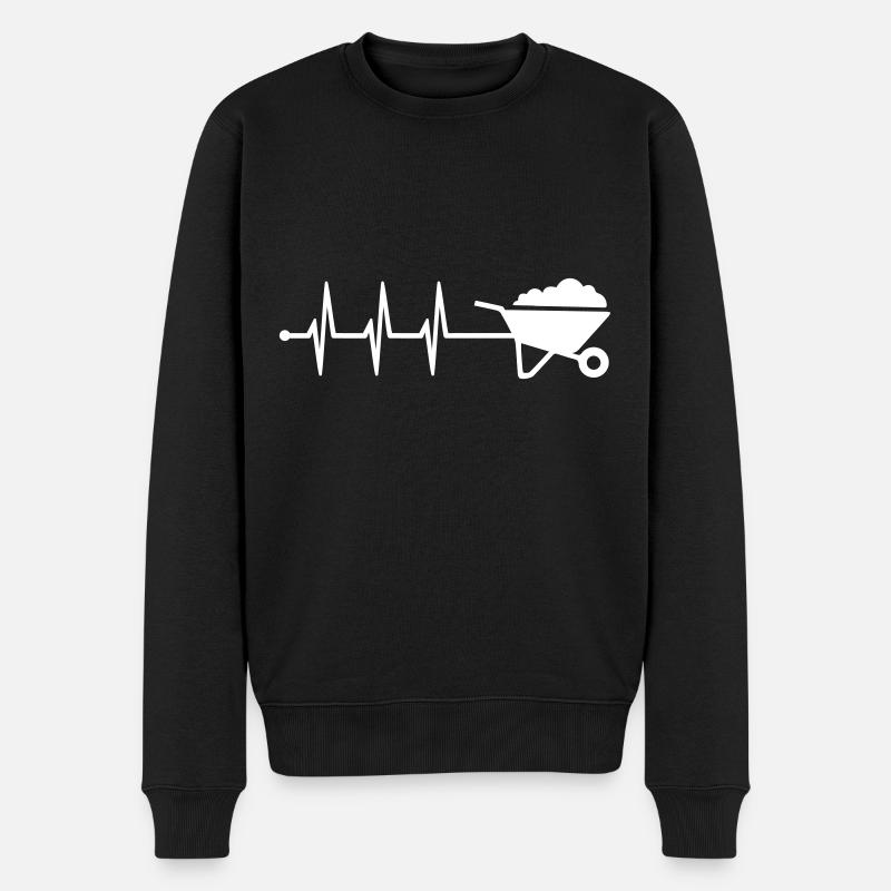 Pouls de brouette - Pull Premium bio Homme - noir