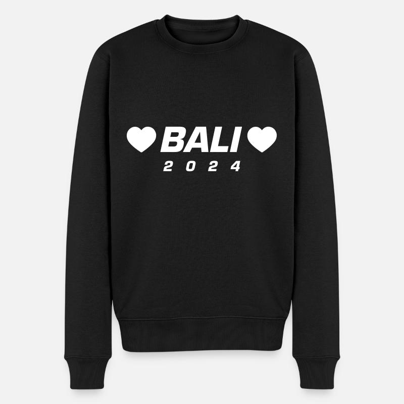 Bali 2024 Coeur - Pull Premium bio Homme - noir