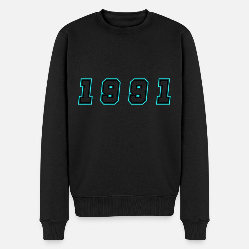 Numéro de l’année 1991 - Pull Premium bio Homme - noir