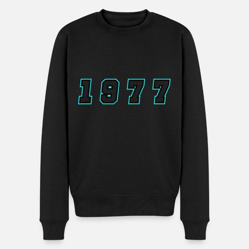 Numéro de l’année 1977 - Pull Premium bio Homme - noir