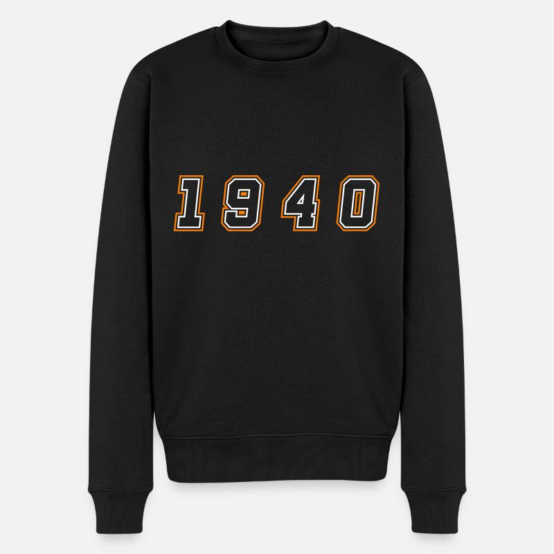 Numéro de l’année 1940 - Pull Premium bio Homme - noir