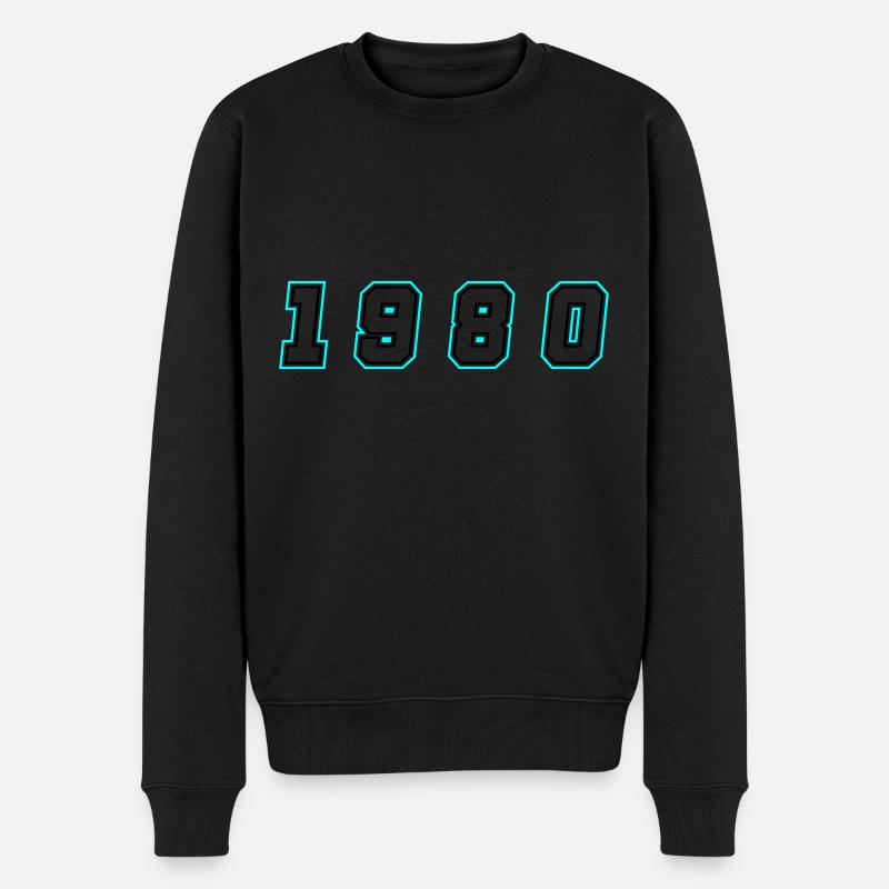 Numéro de l’année 1980 - Pull Premium bio Homme - noir