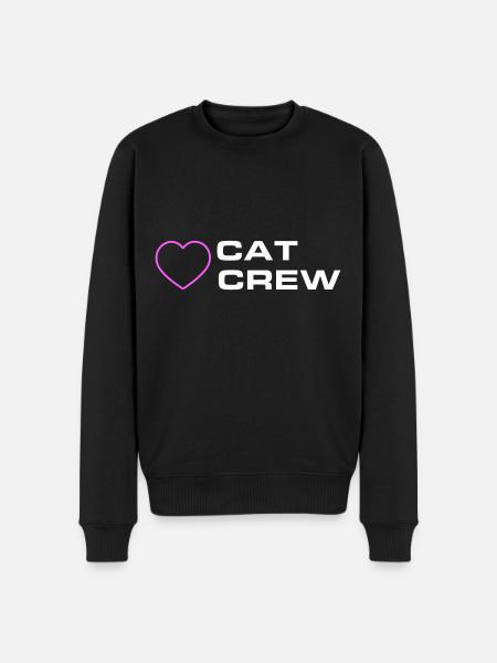 Cat Crew - Men's Premium Organic Jumper - black