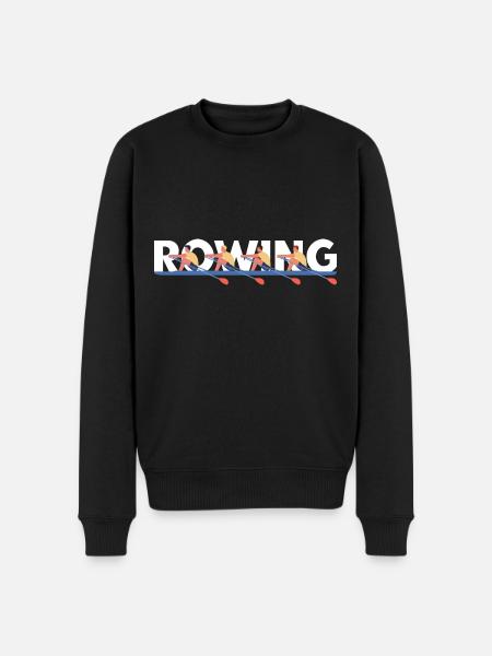 Rowing Mens Coxless Four - Men's Premium Organic Jumper - black