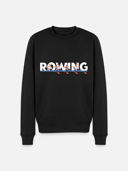 Rowing Womens Coxless Four - Men's Premium Organic Jumper - black