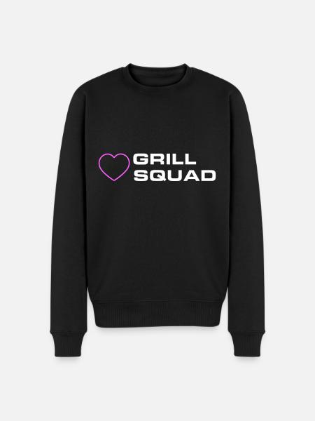 Grill Squad - Men's Premium Organic Jumper - black