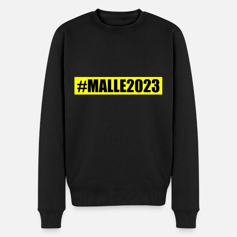 Malle 2023 - Männer Premium Bio Pullover - Schwarz