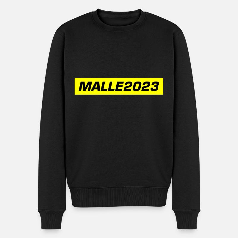 Malle 2023 Mallorca - Männer Premium Bio Pullover - Schwarz