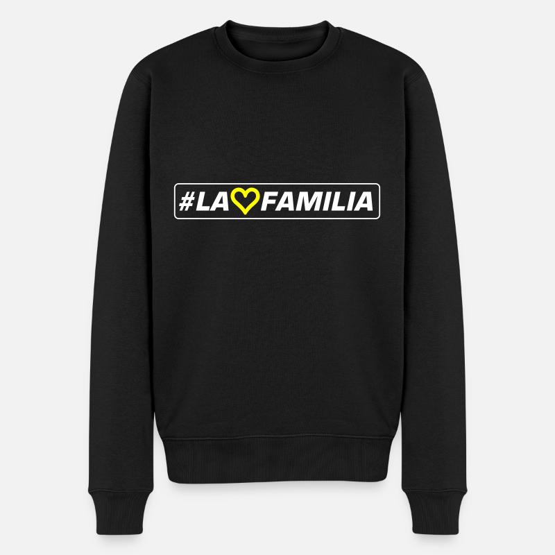 La Familia - Männer Premium Bio Pullover - Schwarz