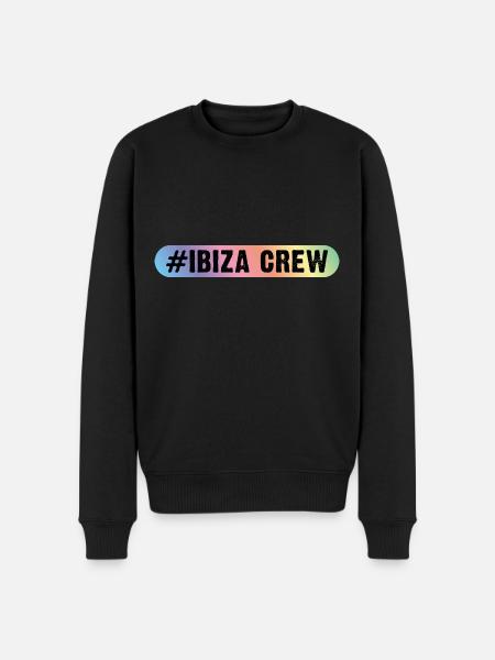 Ibiza Crew - Men's Premium Organic Jumper - black