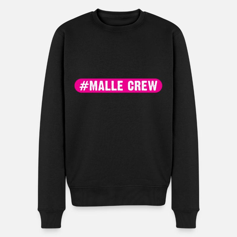 Ibiza Crew - Männer Premium Bio Pullover - Schwarz