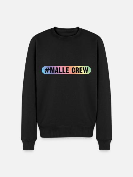 Malle Crew - Men's Premium Organic Jumper - black