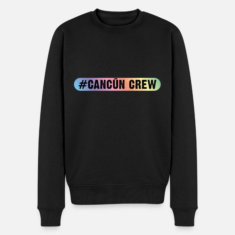 Cancun Crew - Männer Premium Bio Pullover - Schwarz