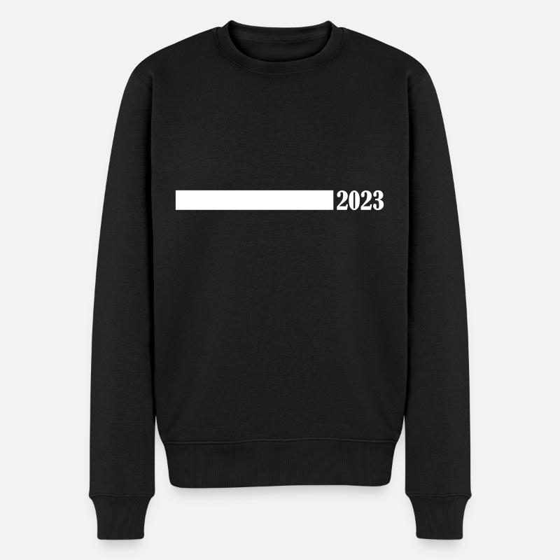 2023 Linie - Männer Premium Bio Pullover - Schwarz
