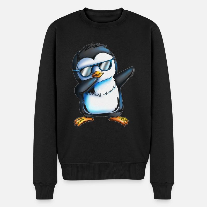 Cool Dab Penguin Lunettes de soleil Dabbing Penguin - Pull Premium bio Homme - noir