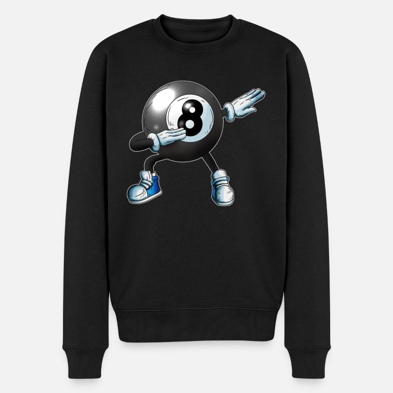 Billard Kugel macht Dabbing Fan Kids Erwachsene - Männer Premium Bio Pullover - Schwarz