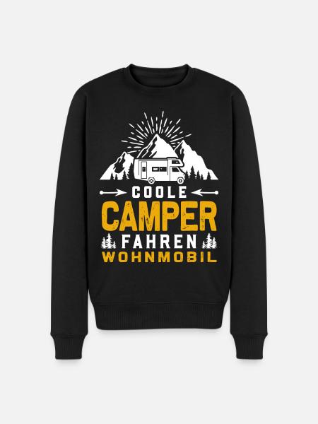 Coole Camper fahren Wohnmobil - Männer Premium Bio Pullover - Schwarz