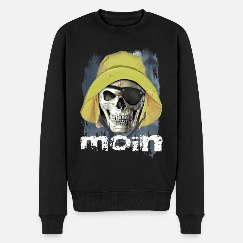 moin Pirat - Pull Premium bio Homme - noir