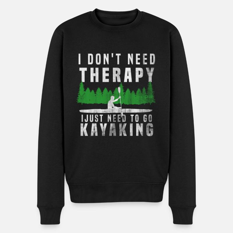 Thérapie par kayak - Pull Premium bio Homme - noir