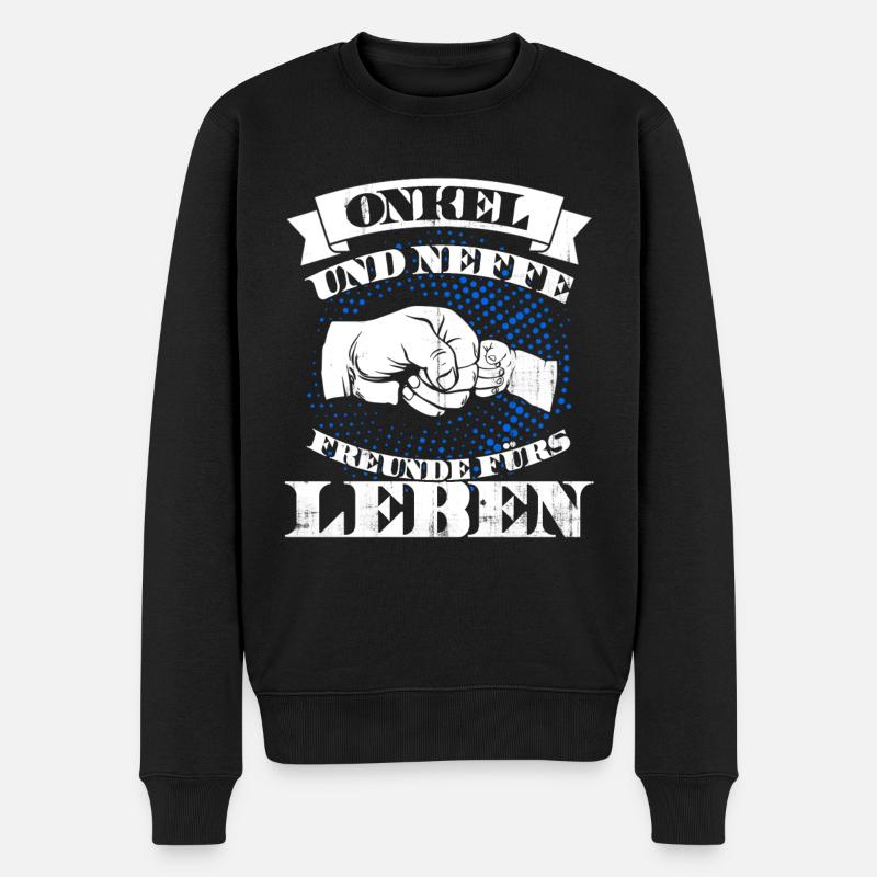 Geschenk des Onkels Neffe - Männer Premium Bio Pullover - Schwarz