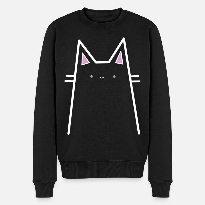 Conception de graphiques de chats - Pull Premium bio Homme - noir