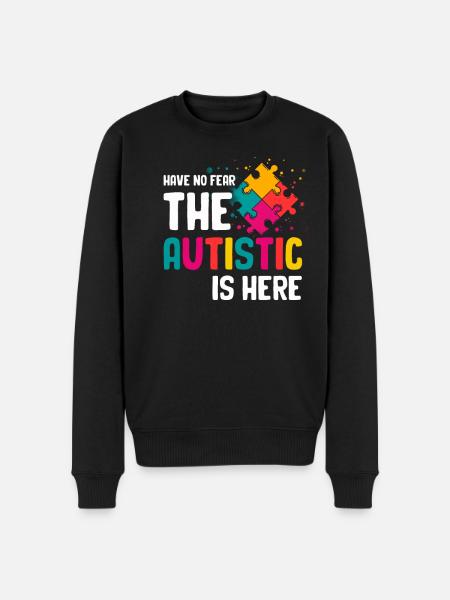 Autism - Men's Premium Organic Jumper - black