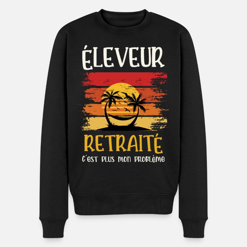éleveur retraité - Pull Premium bio Homme - noir
