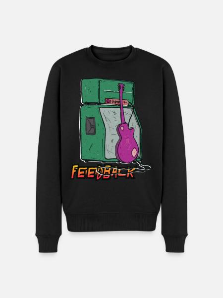 Sound Feedback Graphic - Men's Premium Organic Jumper - black