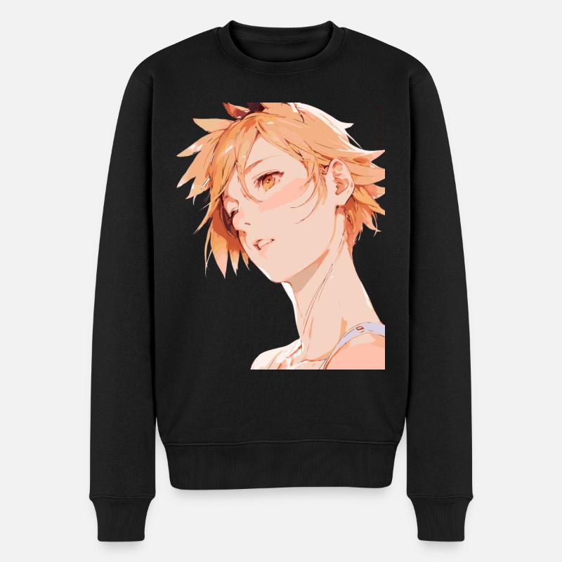 Fille Anime - Pull Premium bio Homme - noir