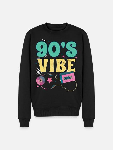 nineties - Men's Premium Organic Jumper - black