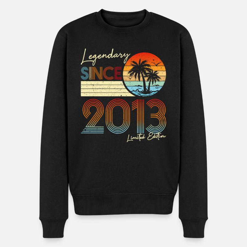 Legendär seit 2013 Limited Edition - Männer Premium Bio Pullover - Schwarz