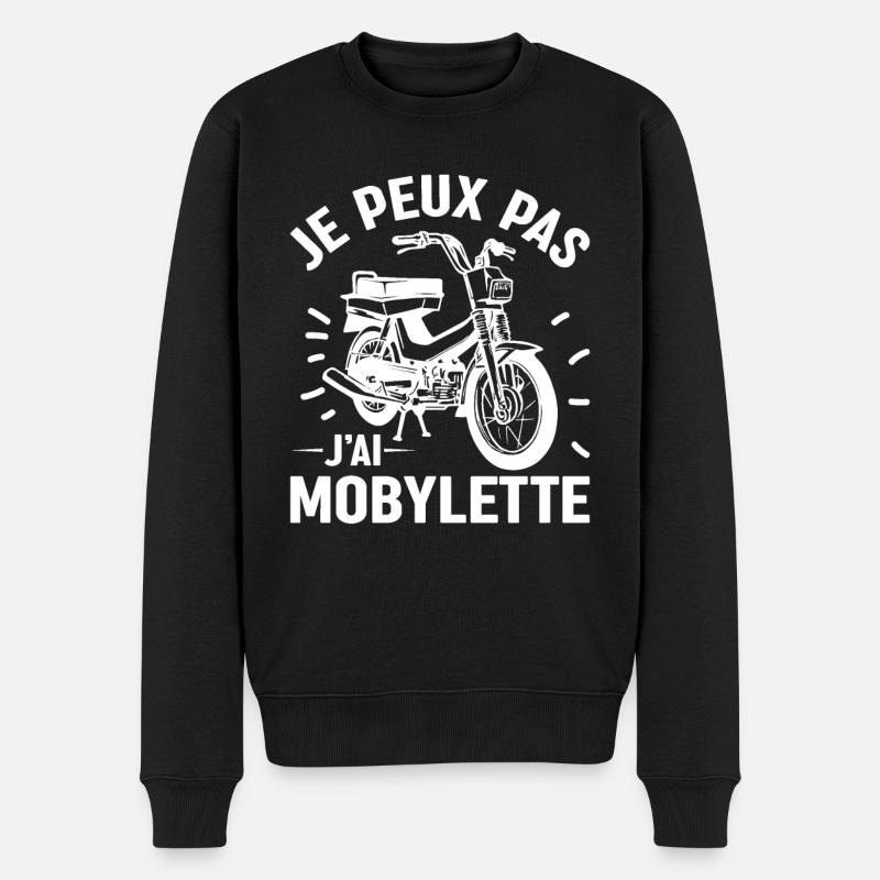 J'peux Pas J'ai Mobylette - Pull Premium bio Homme - noir
