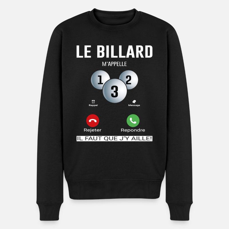 Le Billard M'appelle - Pull Premium bio Homme - noir